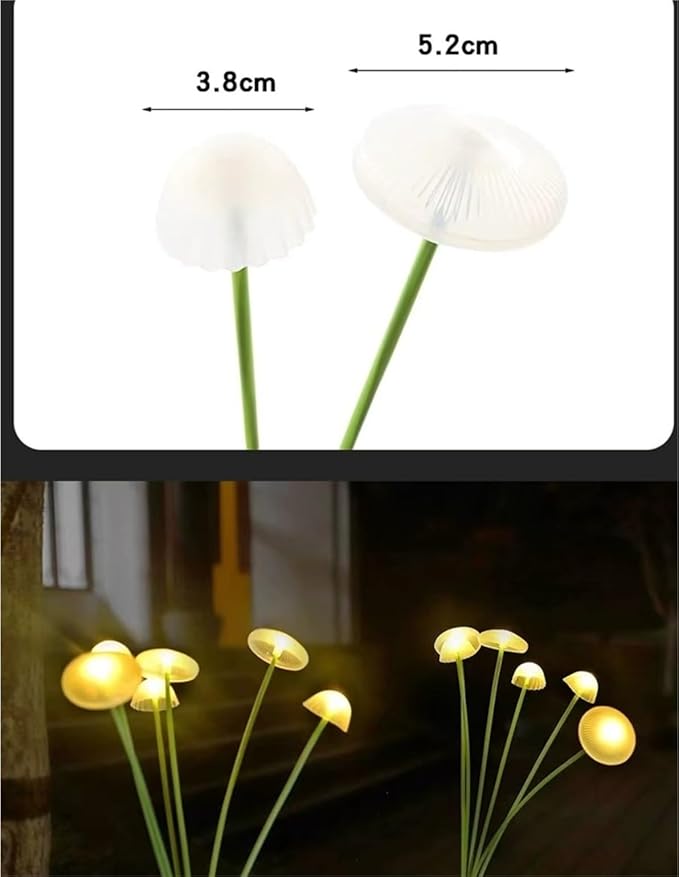 QUQUQ Solar Pathway Lights Solar Jellyfish Stake Lights IP65 Waterproof Outdoor Garden Light Yard Patio Decor