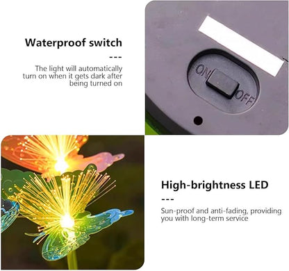 Waterproof Solar Pathway Lights, Solar Flowers Decorative Lights for Garden Patio Porch Flower Bed Decorations, Housewarming Gifts