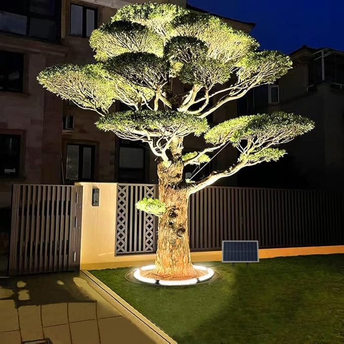 Solar Palm Tree Lights,Super Bright 32 Led 5 V 12000mah Landscape Spotlights for Big Tree Lighting Solar Uplights | Lumora