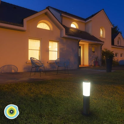 GARD & ROCK - Solar Path Light Made of Stainless Steel - 3xSMD LEDs - Mobile lamp Light Feature - Quick Fixation System - Energy-Saving, Without Electrical Connection - Light up Your Garden!