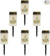 Sunflower Cross Solar Pathway Lights Outdoor Warm White Solar Garden Stake Lights Landscape Decorative Lighting for | Lumora