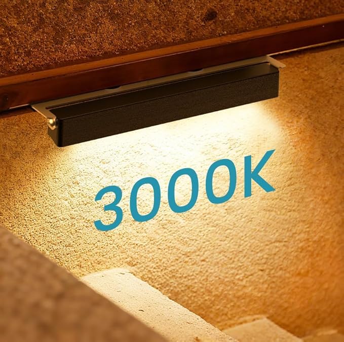 ZZXX All-in-One Retaining Wall Lights with Transformer, 2700K Hardscape Lighting, Low Voltage Landscape Lighting, IP68 Waterproof Outdoor Step Lights Fence Decor for Patio Stairs, 3W Lights 8-Pack
