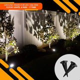 10 Pack Metal Ground Stake for LED Flood Lights, Compatible with 10W-100W, Outdoor Mount for Gardens, Yards, and | Lumora