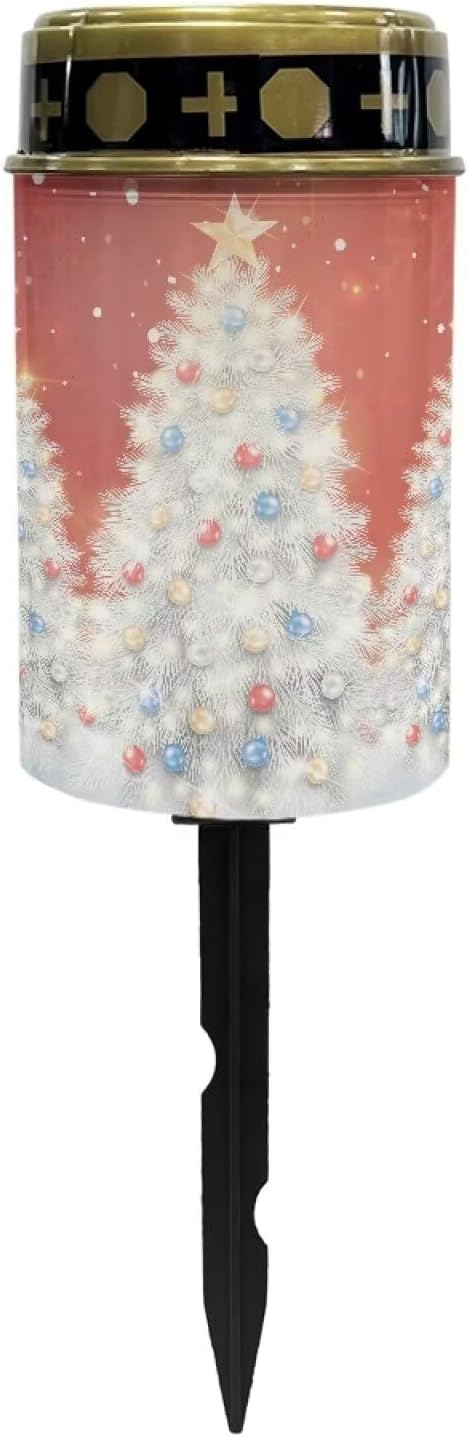 Christmas Tree Solar Garden Light Solar Light Outdoor Decorative Solar Light Christmas Decoration Landscape Solar Light for Yard Lawn Pathway