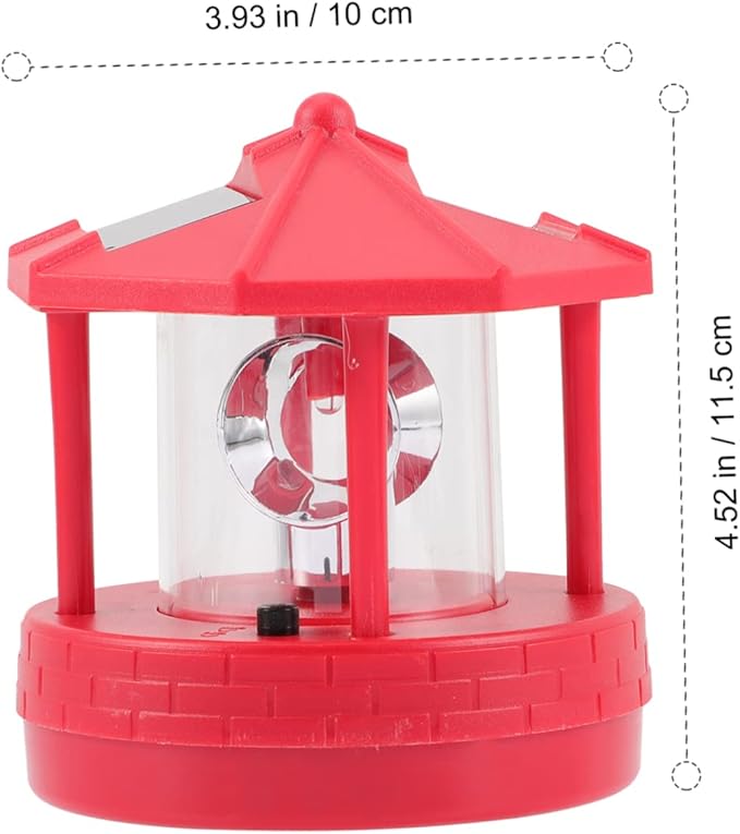 DOITOOL Solar Beacon Tower Decorative Light Outdoor Solar Lamp for Gardens Patios and Lawn Decor Led Gentle Light for Visual Enjoyment