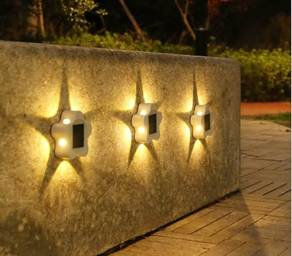 Ulalaza 3Pcs Solar Decking Lights RGB+ Changing Solar Step Lights Outdoor Waterproof Stair Lights for Fence, Deck | Lumora