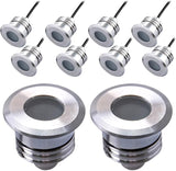 LED Deck Handrail Light 10-Pack, Low Voltage DC 12 Volts Recessed Stair Handrail Lighting,IP68 Waterproof Outdoor | Lumora