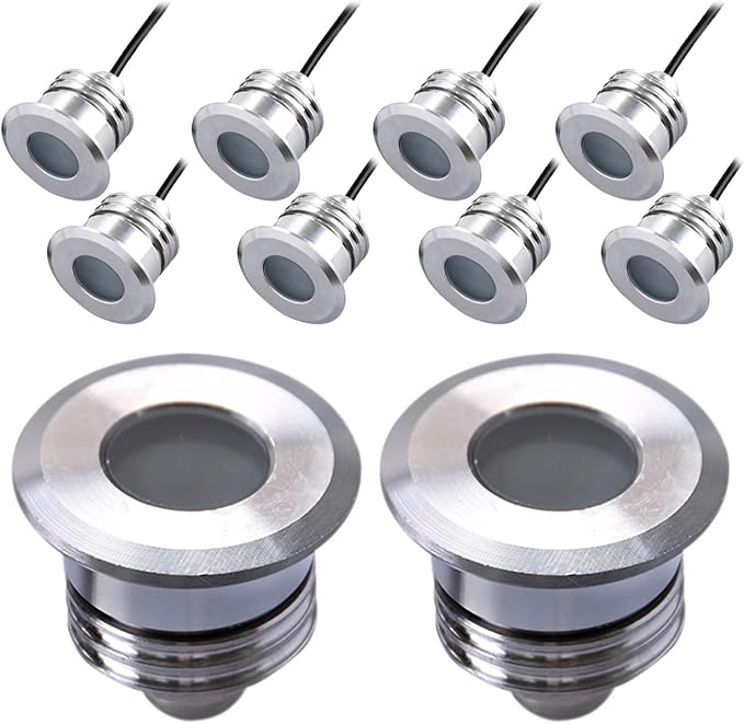 LED Deck Handrail Light 10-Pack, Low Voltage DC 12 Volts Recessed Stair Handrail Lighting,IP68 Waterproof Outdoor | Lumora