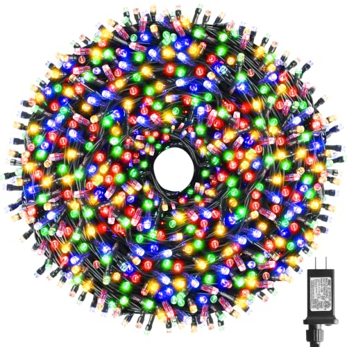 Chuya Christmas Tree Lights Outdoor Indoor String Lights,1000LED 328FT
