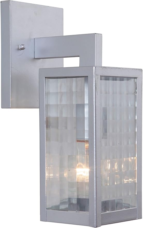 Craftmade Z4504-CM-SC Deka Outdoor Wall Sconce Lighting, 1-Light, 100 Watt, Chromite (12"H x 4"W) | Lumora
