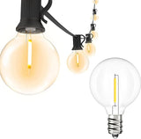 Svater Outdoor String Lights 100FT with 50 Pack Replacement Bulbs | Lumora