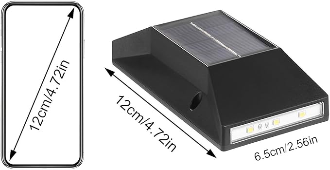 Generic Solar Outdoor Lights, Solar Wall Lights Outdoor Up and Down, 2024 New IP65 Waterproof Exterior Sconces Wall Lighting Solar Lights for Outside House Garden Yard Garage Porch (Black, 2 Pack)