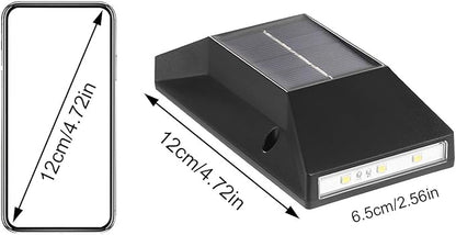 Generic Solar Outdoor Lights, Solar Wall Lights Outdoor Up and Down, 2024 New IP65 Waterproof Exterior Sconces Wall Lighting Solar Lights for Outside House Garden Yard Garage Porch (Black, 2 Pack)