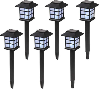 Solar Lights for Outside,8 Pack Flickering Flame LED Solar Outdoor Lights, Waterproof Solar Garden Lights Maintain 10 Hours of Lighting for Christmas, Garden, Landscape, Path, Yard, Patio