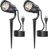 HIBOITEC 12W Spot Lights Outdoor 110V to 120V Landscape Lighting Waterproof Spotlight with 4.9ft 3-Plug LED Plug in | Lumora