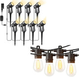 Svater Outdoor String Lights 200 FT with Landscape Lighting Outdoor 8 Pack | Lumora