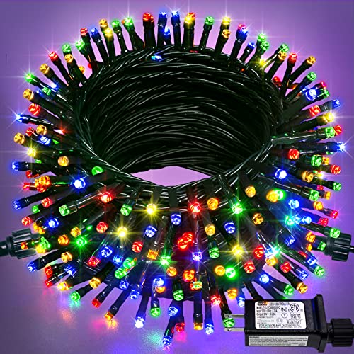 JMEXSUSS 200 LED Multicolor Christmas Lights, 66ft String Lights Plug in