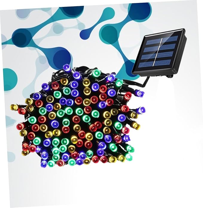 Angoily Eco-Friendly Solar Led String Lights for Patio Garden Deck Christmas Parties Led Beads Colors | Lumora