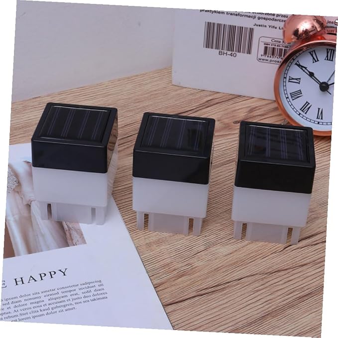 DOITOOL 4pcs Solar Garden Light Corridor Lamp for Outdoor Use Automatic Light for Patio Decoration