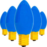 EST. LEE DISPLAY L D 1902 Indoor ＆ Outdoor String Light C7 Ceramic 4TH of July Steady Replacement Bulbs (Solid Red | Lumora