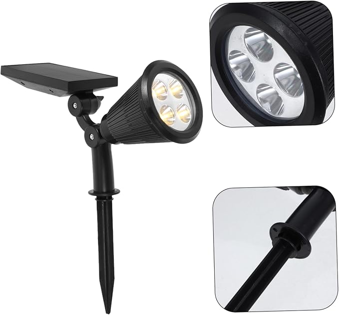 Kisangel Outdoor Solar Lights Lighting Modes Solar-Powered Spotlight Landscape Lighting Led Landscaping Lights for | Lumora