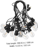 15m Outdoor Led String Lights Decorative Party Lamp Led Bulbs for Garden Patio Camping and Festivals Wear-Resistant | Lumora