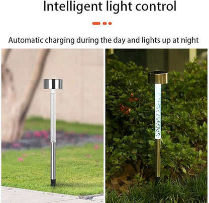 Solar Lights Outdoor 6 Pack Solar Pathway Lights Outdoor Waterproof LED Landscape Garden Lights Solar Powered Outdoor Lights Solar Garden Lights for Pathway Walkway Yard