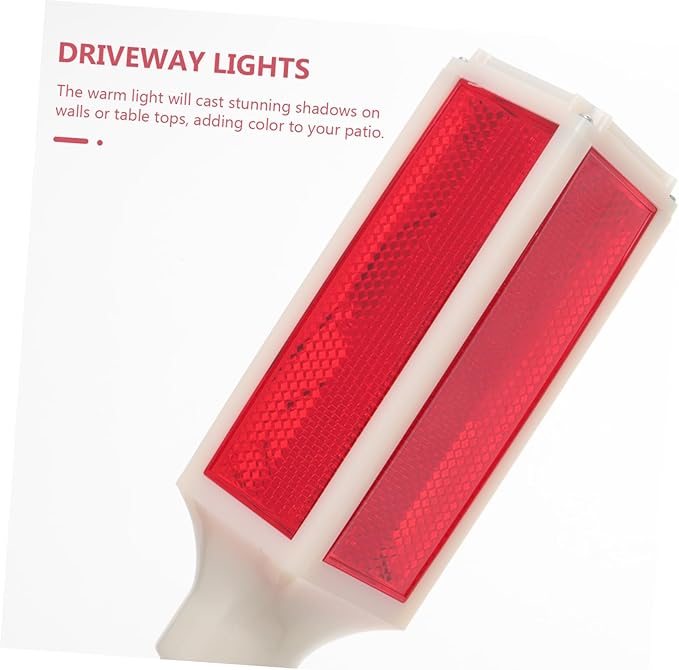 LIFKOME Solar Driveway Marker Lights Outdoor LED Solar Pathway Lights for Driveway 2-Pack Bright Illumination