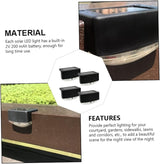 DOITOOL 4pcs Solar Pathway Lights Led Stair Lamps for Outdoor Garden Rechargeable High Conversion Rate Easy | Lumora