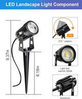 8-Pack Low Voltage Landscape Lighting Kit with WiFi 72W Transformer, 3W LED Spotlights with 65ft Cable, App and | Lumora