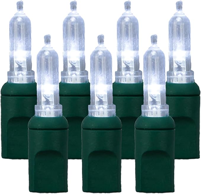 Pro Christmas T5 LED Christmas Lights - 70 Count Classic 5mm String Light Set - Professional Grade Indoor/Outdoor Commercial Holiday Lights for Trees, Bushes, & Décor - Pure White