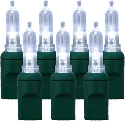 Pro Christmas T5 LED Christmas Lights - 70 Count Classic 5mm String Light Set - Professional Grade Indoor/Outdoor Commercial Holiday Lights for Trees, Bushes, & Décor - Pure White