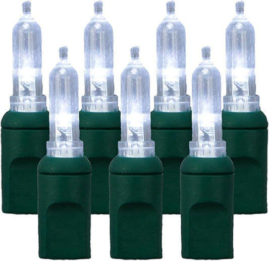 Pro Christmas T5 LED Christmas Lights - 70 Count Classic 5mm String Light Set - Professional Grade Indoor/Outdoor Commercial Holiday Lights for Trees, Bushes, & Décor - Pure White