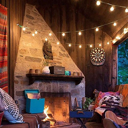 Solar Powered String Lights with Hanging Sockets, 20 Big Edison Bulbs Weatherproof Solar Decoration Lights for Patios, Parties, Weddings, Backyards, Porches, Gazebos, Pergolas (1 Pack)