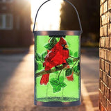 Hanging Solar Lantern Outdoor Decorative Waterproof LED Solar Cardinal Lights Tabletop Lamp for Outdoor Patio Garden | Lumora
