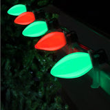 Abeja 25Ft C7 Christmas String Lights Outdoor, Vintage With 27 Red Green Edison Bulbs, Connectable Classic for | Lumora
