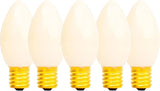 EST. LEE DISPLAY L D 1902 Indoor ＆ Outdoor String Light C7 Ceramic 4TH of July Steady Replacement Bulbs (Solid Red | Lumora