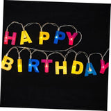 Unomor 1set Led String Lights Letter Style Birthday Lamp String for Home Party Decorations Warm Festival Lights for | Lumora