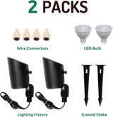 Lumina Lighting® 5W Landscape Lighting 12V Landscape Lights Low Voltage Landscape Spotlights Warm White Waterproof | Lumora