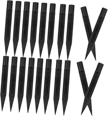 MERRYHAPY 30pcs Luminous Floor Lamp Led Ground Stakes Outdoor Solar Pathway Lights Replacement Stakes Plastic Garden Inclined Angle Design for Easy Installation