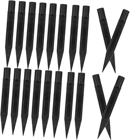 MERRYHAPY 30pcs Luminous Floor Lamp Led Ground Stakes Outdoor Solar Pathway Lights Replacement Stakes Plastic Garden Inclined Angle Design for Easy Installation