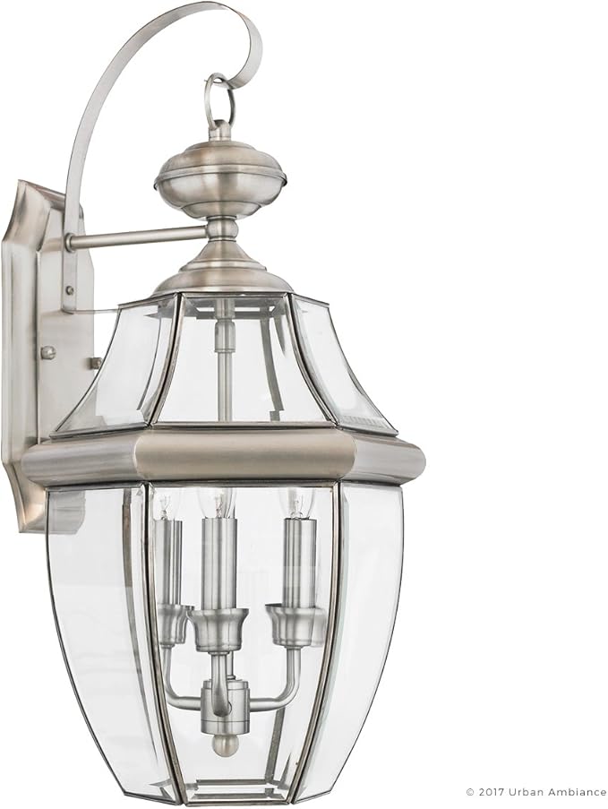 Urban Ambiance Luxury Colonial Outdoor Wall Light, Large Size: 22.5" H x 12.25" W, with Tudor Style Elements | Lumora