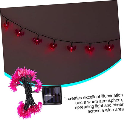 NOLITOY 5m Solar Decorative String Lights for Halloween Outdoor Lamp Strings Hours Warm Light for Parties and Creative Layouts