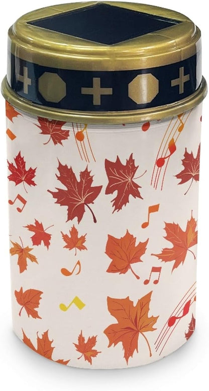 Thanksgiving Maple Leaf Solar Garden Stake Lights Outdoor Waterproof Halloween Party Lights LED Lantern Halloween Decor Outdoor Solar Powered Lights for Outside-Warm White