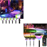 Linkind RGB Halloween Spotlights with Smart Solar Pathway Lights SP6 - Outdoor Security Flood Light | Lumora