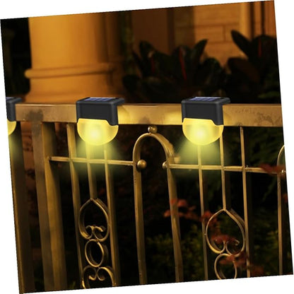 SAFIGLE Solar Power LED Stair Light Warm Lighting Outdoor Handrail Fence Lamp for Steps Garden Path Easy Installation Energy Saving