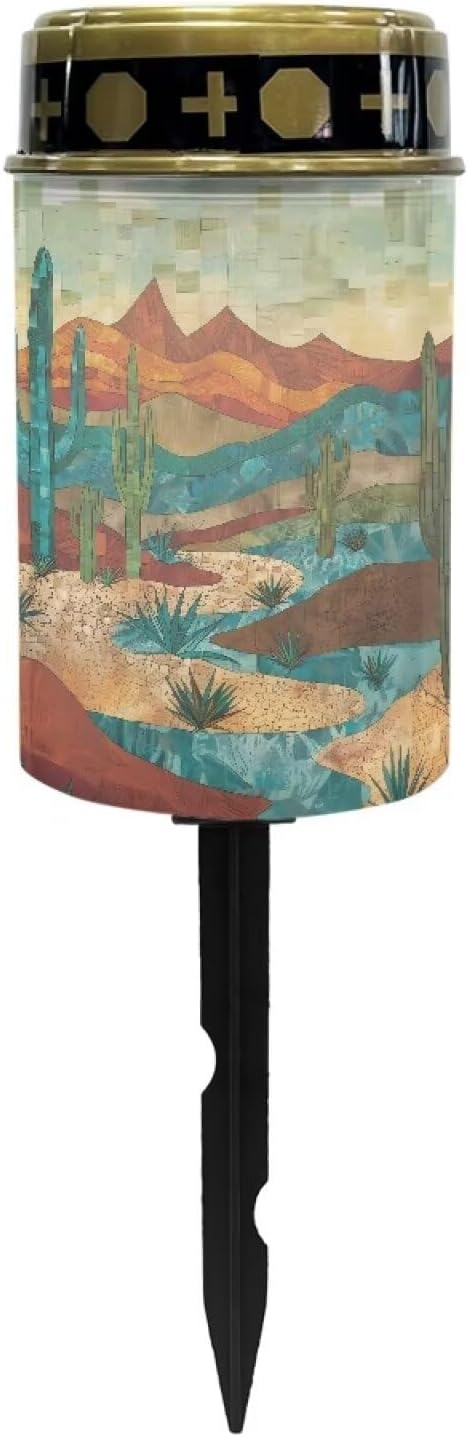 Cactus Solar Outdoor Lights, Solar Lights Outdoor Waterproof, Solar Walkway Lights for Garden, Landscape, Path, Yard, Patio, Driveway