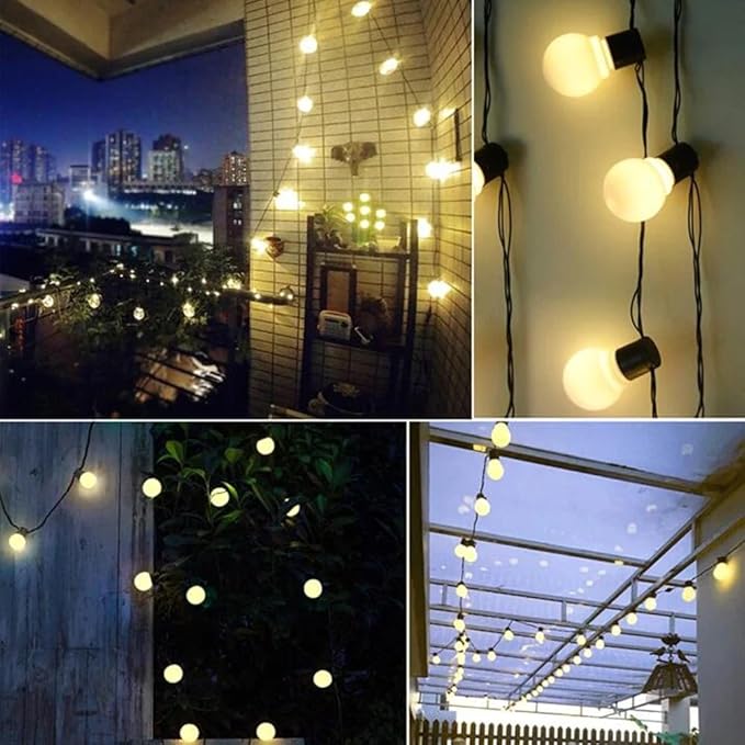 Atmosphere Solar Powered Outdoor String Lights,56 ft Commercial Grade Shatterproof Patio Lights, 50 Edison Bulbs, Waterproof LED String Lights for Outside,Hanging Lights for Patio,Garden,Tent,Porch