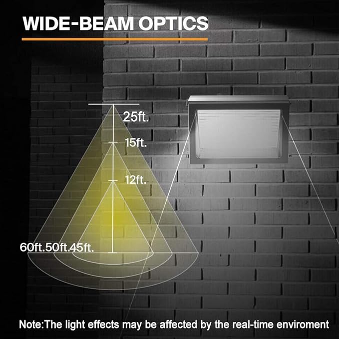 ledmo LED Wall Pack Lights 120W - 15600LM Switch Control 5000K Wall Mount Lighting Commercial and Industrial | Lumora