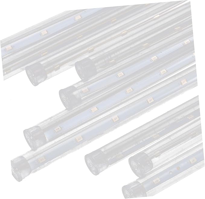 Angoily 1set Solar Shower Lights Tube Led String Lights for Outdoor Decoration for Christmas Weddings and Parties Remote Control
